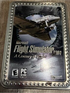 Microsoft Flight Simulator 2004 PC Software Complete 4 Disc Edition In Tin